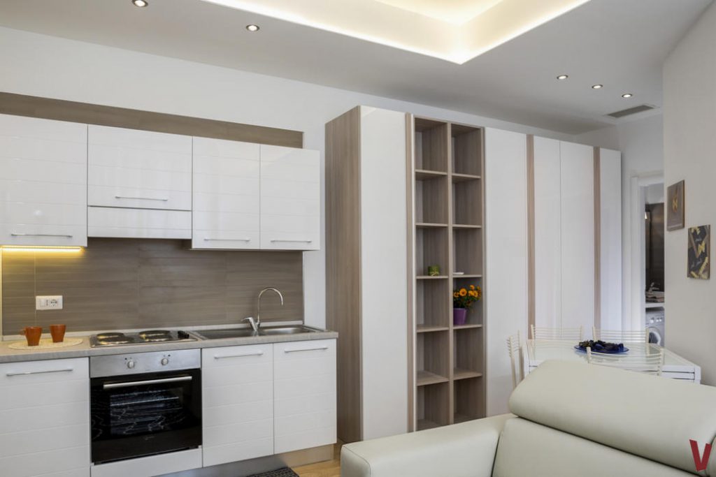 Soggiorno con cucina Milano Monochic