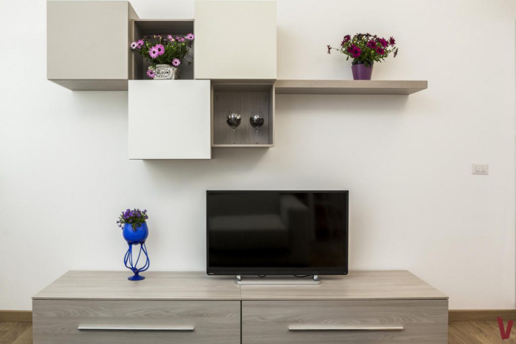 Soggiorno immobile Milano Monochic